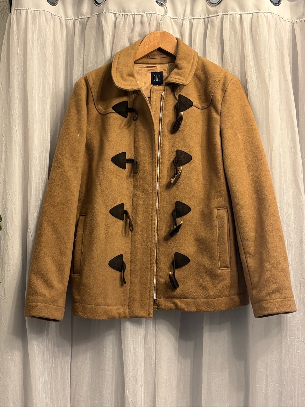 GAP Wool Women's Camel Toggle Coat